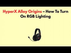 HyperX Alloy Origins – How To Turn On RGB Lighting
