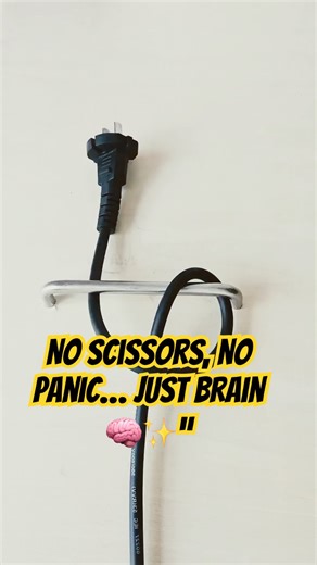 I thought I had to cut the cable… until I saw THIS 😂🔌