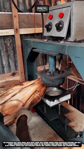 Wood Bending Machine using Hydraulic Heat Press | best for Curved Panel Forming #tool