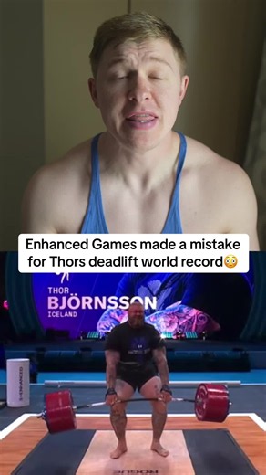 That inital pull was very fast too #workout #worldrecord #enhancedgames #deadlift #fyp
