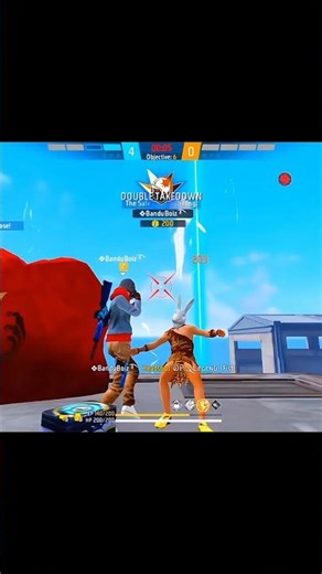 1vs2 OP Gameplay! 🔥 #shorts #freefire