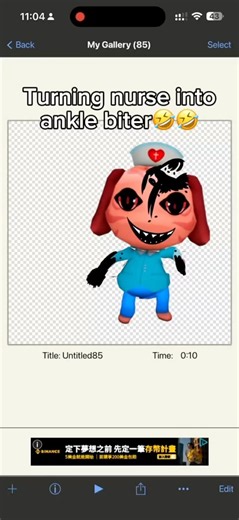 Turning Nurse into Ankle biter🤣🤣 #animalhospital #speedpaint #ibispaintx #shorts