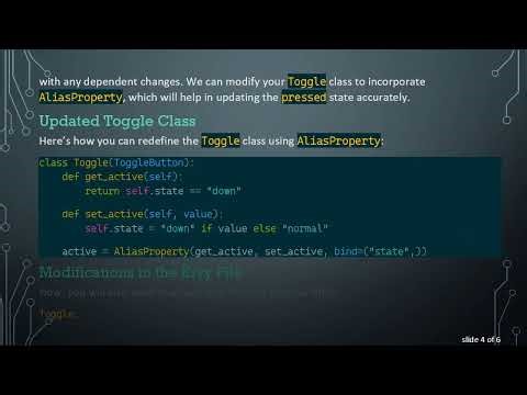 How to Solve the Kivy Property Not Updating Issue