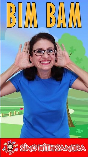 💖 Bim Bam - Sing With Sandra 💖 Short #childrensmusic #childrenssongs #childrensstories