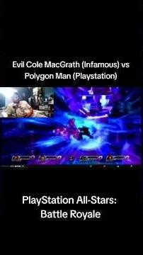 Evil Cole MacGrath (Infamous) vs Polygon Man (Playstation) PlayStation All-Stars Battle Royale (PS3)