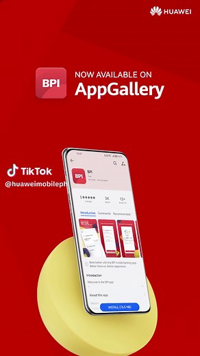 Bank of the Philippine Islands (BPI) is now officially available on HUAWEI AppGallery! The availability of the BPI app in the third biggest global app-distribution platform is a milestone in digital transformation that aims to better engage and serve more Filipinos. Download the BPI app now!