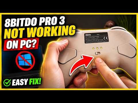 How To Fix 8BitDo Pro 3 Not Working On PC