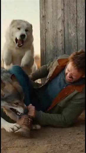 Wolves Surrounded Him Until His Dogs Fought Back #shorts #survival #fierce