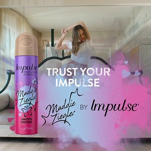 have you tried my super fresh Maddie Ziegler Impulse body spray? don’t forget you can still pick up my fragrance at all major retailers and pharmacies across Australia and New Zealand! 💜🦋 #sponsored | Maddie Ziegler