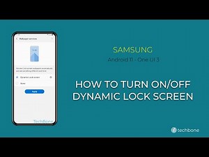 How to Turn On/Off Dynamic Lock screen - Samsung [Android 11 - One UI 3]