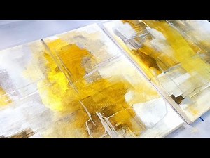 SIMPLE Way To Paint Abstract Art: Acrylic Painting TUTORIAL for Beginners / Diy Wall Art (429)