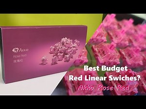 Akko CS Rose Red Switches (Unboxing + Sound Test)