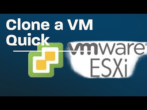 How to Clone a VM in ESXi in all versions without vCenter