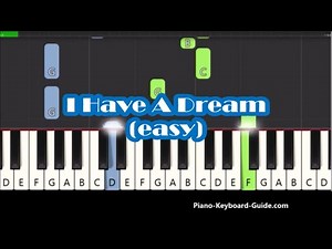 I Have A Dream Easy Piano Tutorial - ABBA (Westlife, Mamma Mia Movie)