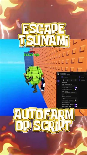 😱 SCRIPT AUTO-FARMS BRAINROTS! Escape Tsunami For Brainrots SCRIPT WITH NO BAN! #roblox #script