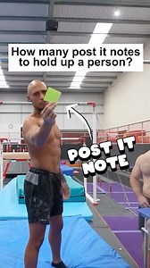 How many post it notes to hold up a person?? #funnychallenge | Luke Stoney