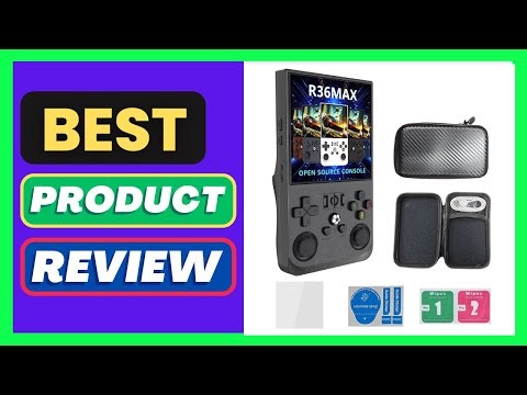 R36 Max Console 4inch IPS Screen Handheld Game Players Open