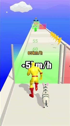 Speed runner gameplay yellow fast