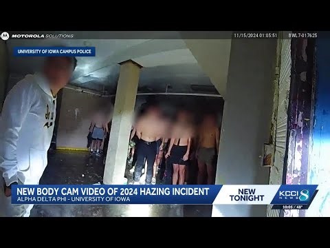 Disturbing video reveals alleged hazing at University of Iowa fraternity