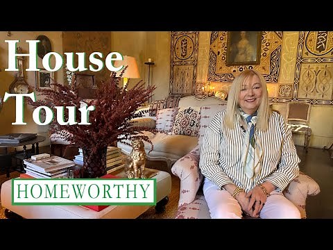 HOUSE TOUR | A 1920's Italian Villa Filled with Old Hollywood Glamour