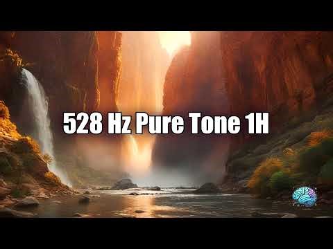 528 Hz Pure Tone | Love Frequency and DNA Healing | 1 Hour 💖🌌🎶