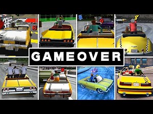Evolution Of Crazy Taxi Games TIME UP & GAME OVER Screens (1999 - 2025)