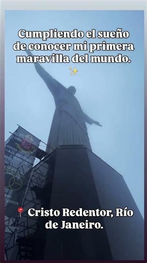 I traveled to Rio de Janeiro and visited my FIRST Wonder of the World 🗺️