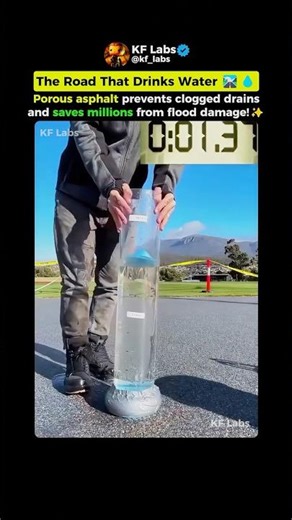 The New Anti-Flood Asphalt Saves Millions!🛣️☔