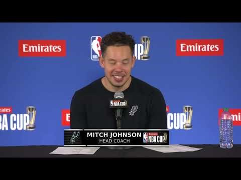 Mitch Johnson full postgame interview after the Spurs lost in the 2025 NBA Cup Final to the Knicks