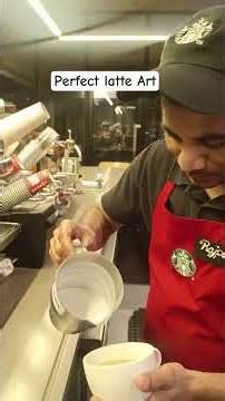 Perfect latte Art| Best coffee Art|Latte Art tutorial Tips and tricks #coffeemaking #shorts