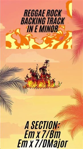 REGGAE ROCK BACKING TRACK IN E MINOR! 85 BPM