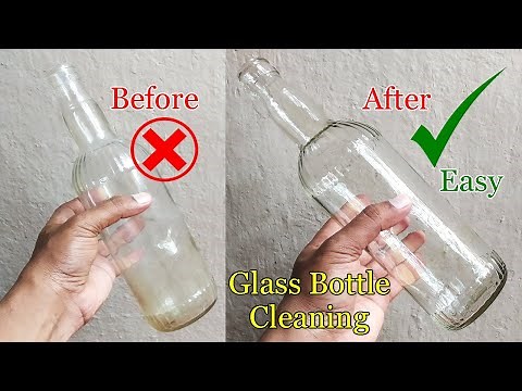 How to Clean a Glass Bottle Without a Brush
