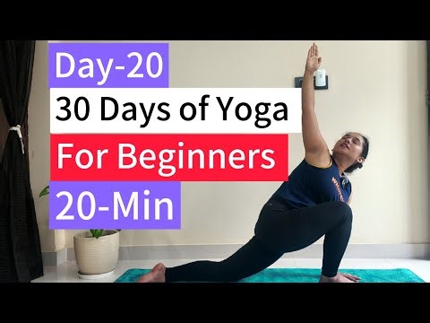 20 Min Morning Yoga Routine For Beginner 🧘‍♀️ [ Day-20]