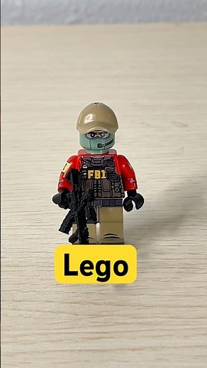I built a LEGO FBI AGENT… #lego #fbi #swat