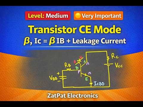 Transistor CE Mode | Leakage Current | Level: Medium | 🔴 Very Important