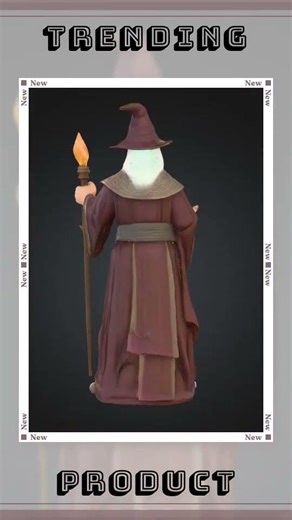 Wizard Miniature STL – 28mm RPG Model