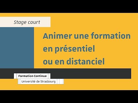 Formation de formateur - Animer une formation en présentiel ou en distanciel