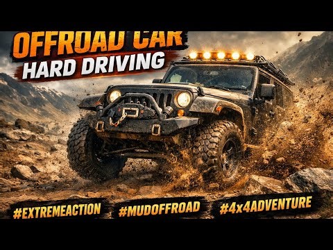 “Extreme Offroad Car Hard Driving 😱 | Mud & Mountain Challenge 4x4” || #offroadadventure #offroaddr