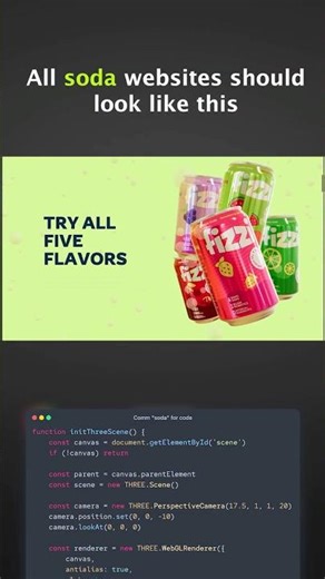 All soda websites should look like this ♥️ #coding #htmlcss #webdesign