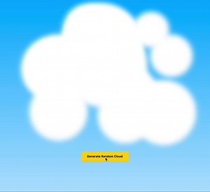 "Random Cloud" by Chris Smith http://codepen.io/chris22smith/pen/EWGwrL/ | CodePen