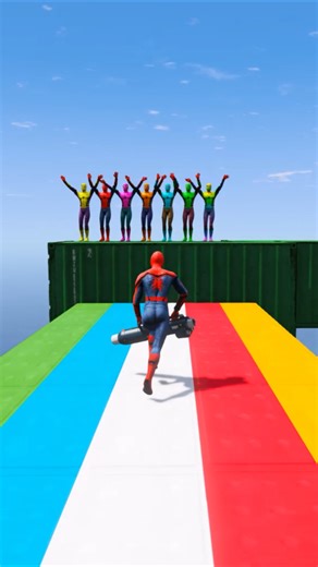 GTA 5 Epic Water Ragdolls Spiderman Jump/Fails Ep 836 #shorts​