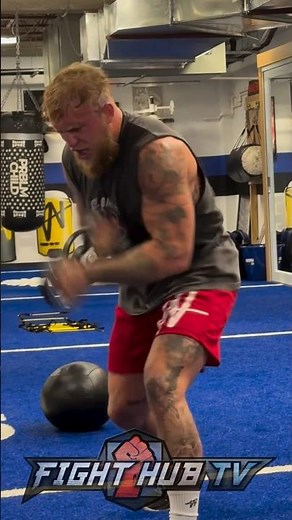 Jake Paul INTENSE workout for Mike Perry; shows insane speed!