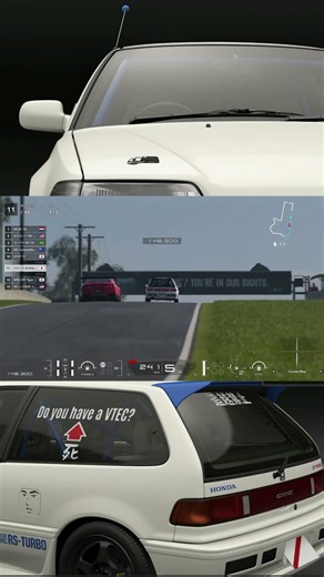【GT7】直線でGT-Rと競り合うグランドシビック.ef3【グランツーリスモ7】