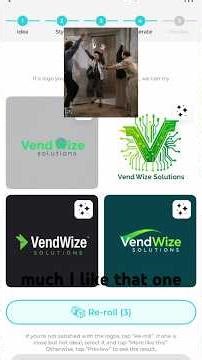 Utilizing an AI app to create a logo in less than 10 minutes.