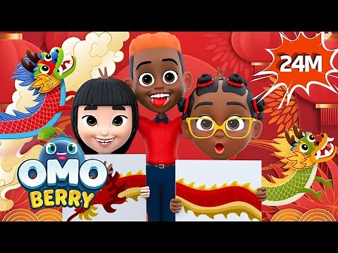 Happy Chinese New Year Lunar New Year Song + More OmoBerry Kids Songs & Learning Songs