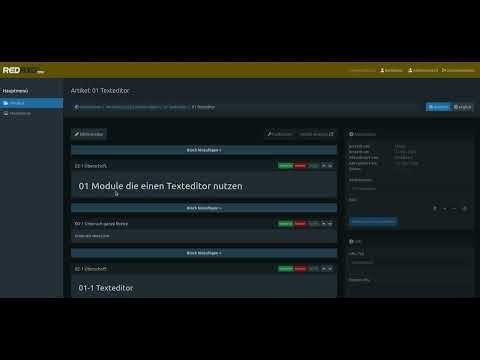 Einführung in die Redaxo Strukturverwaltung
