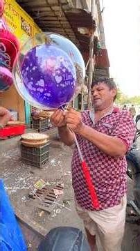 LED Light Balloon making on Roadside Street #shorts #youtubeshorts #shortvideo