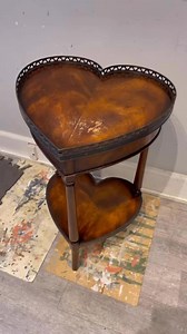 17K views · 293 reactions | This sweet little heart-shaped vintage table got a beautiful refresh with Shackteau Interiors Milk Paint in Harborside. The rich, coastal-inspired hue adds charm and character to this one-of-a-kind piece. Perfect for a pop of color with a touch of whimsy!#FurnitureMakeover #ShackteauInteriorsMilkPaint #MilkPaintMagic #VintageFurniture #HarborsidePaint #UniqueDecor #DIYFurniture #FurnitureFlip #CoastalVibes #BeforeAndAfterFurniture | Shackteau Interiors | Facebook