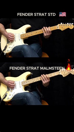 Fender Malmsteen VS Fender standard #fender #guitar