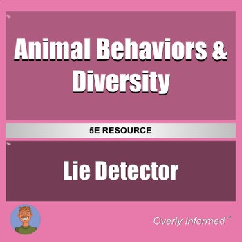 Animal Behaviors & Diversity Lie Detector | Error Analysis Activity & Game